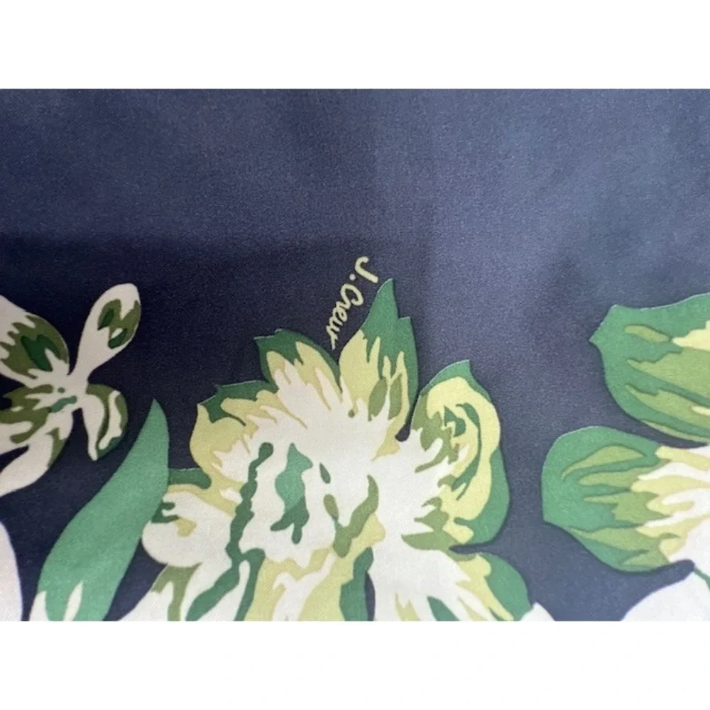 J.Crew Board Shorts Mens 32 Olive Green Tropical Floral Good Lace Up Swim Trunks